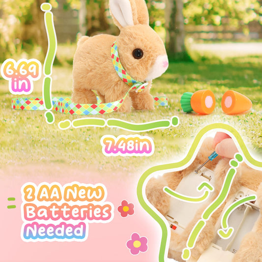 Tagitary bunny with wiggling ears during interactive play