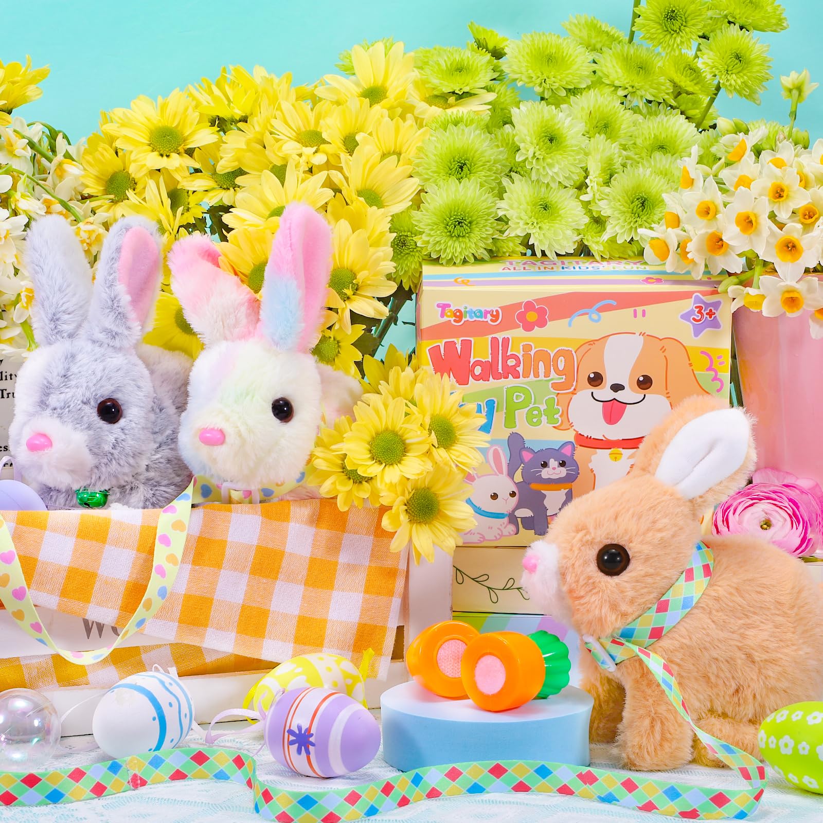 Tagitary bunny hopping action for lively pretend play