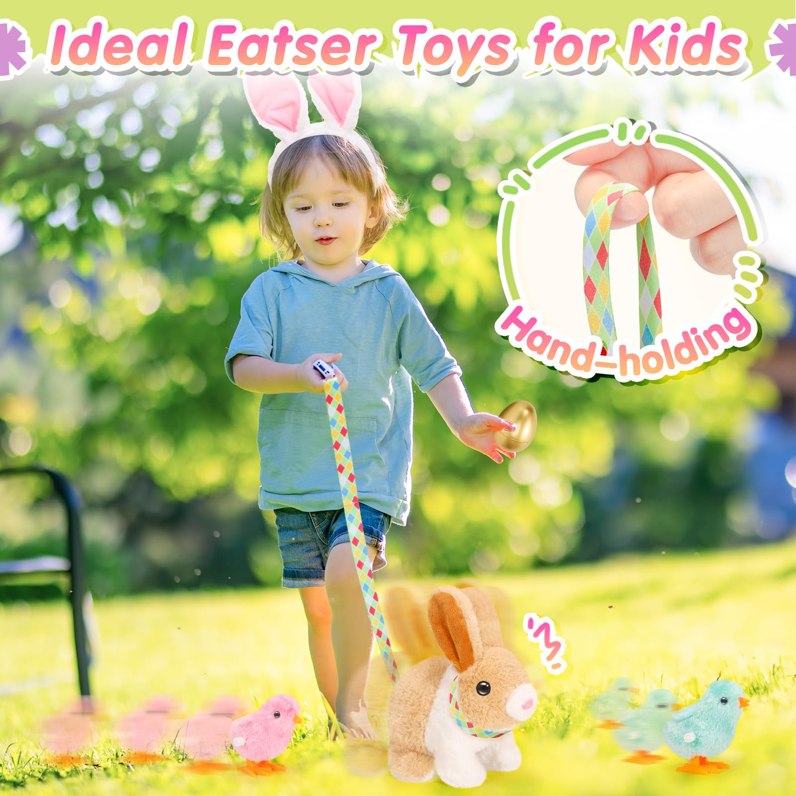 Tagitary bunny and accessories create engaging Easter basket moments, perfect for toddlers.