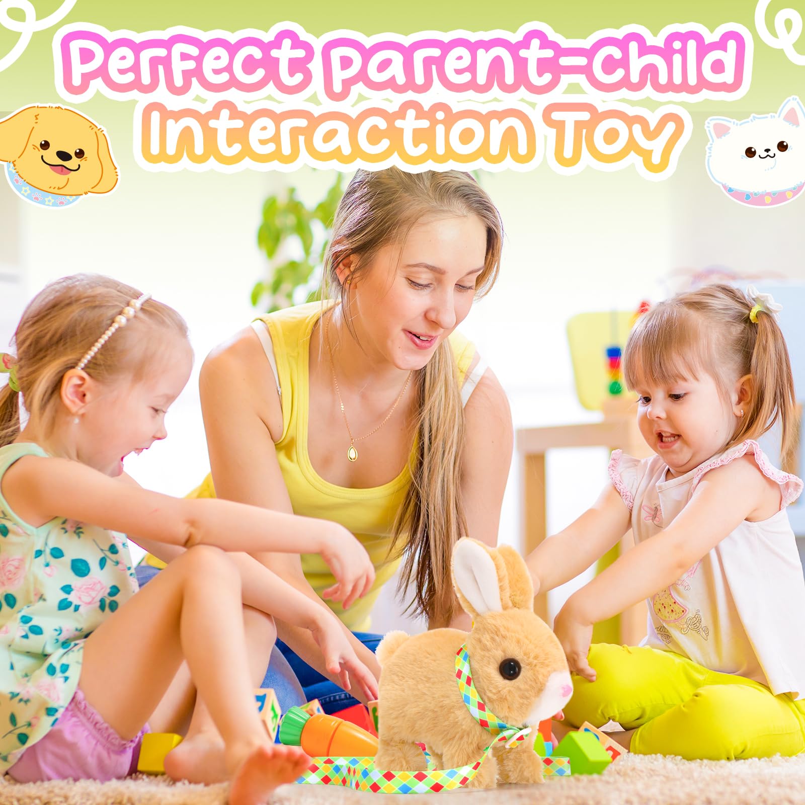 Tagitary bunny as a toddler playtime companion