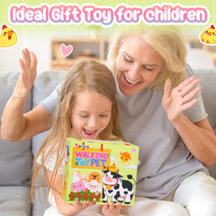 Tagitary cow toy in toddler play scene for imaginative stories