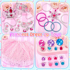 Tagitary crowns, necklaces, and earrings set for creative costumes and dress-up joy.
