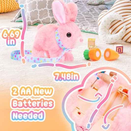 Tagitary bunny with ears that wiggle adds lively interactive storytelling.