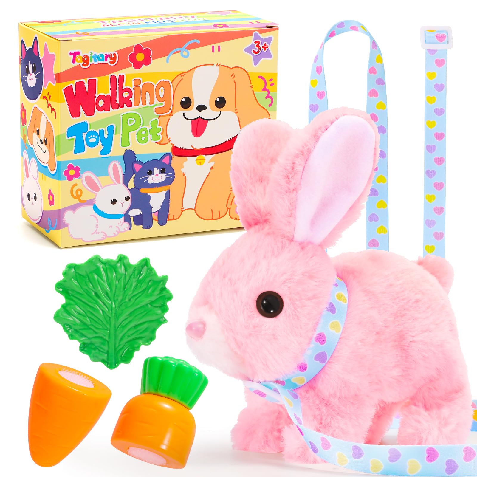 Tagitary plush bunny toy with soft body for cozy hugs and imaginative play.