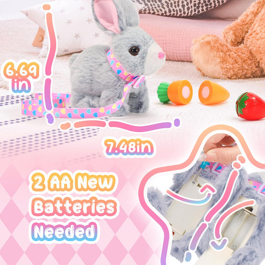 Tagitary plush bunny toy emits sounds for interactive storytelling