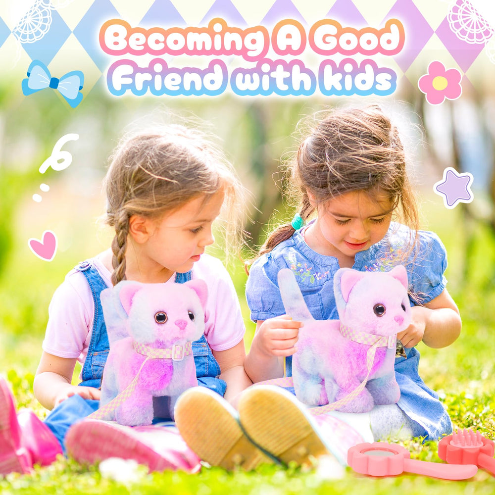 Tagitary plush cat soft materials for gentle touch.