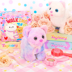 Tagitary plush cat tail wag motion during active play.
