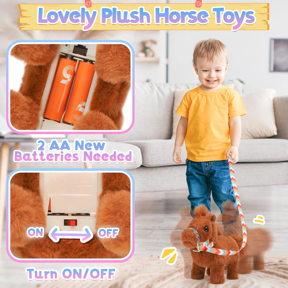 Tagitary plush horse tail wag demonstrating lifelike motion and companionship