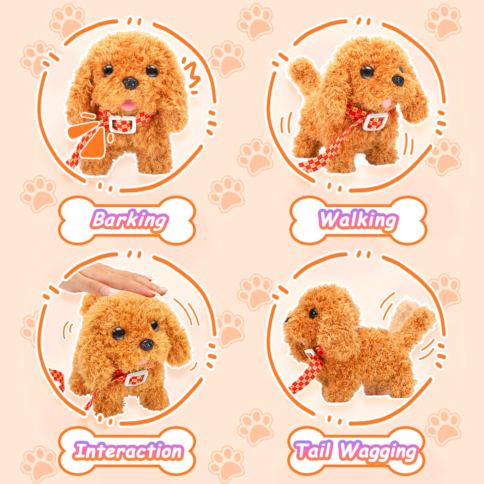 Tagitary plush puppy interactive play invites imaginative ownership scenarios.
