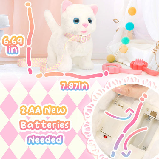 Tagitary plush cat meowing feature enhances imaginative play and companionship