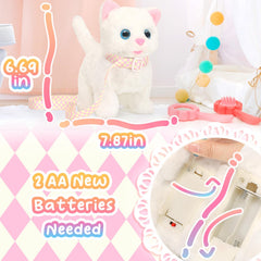 Tagitary plush cat meowing feature enhances imaginative play and companionship