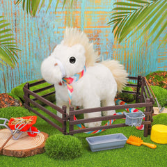 Tagitary plush horse makes horse sounds for realistic pretend play