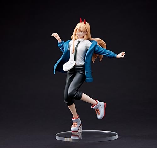 Taito Chainsaw Man Power Prize figure back view showing detailed cape.