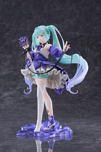 Hatsune Miku AMP+ figure with base stand for secure display