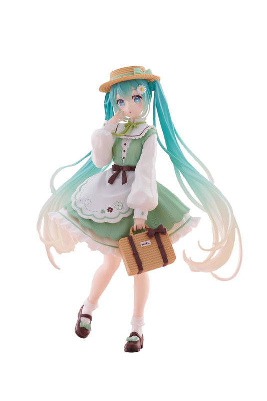 Taito Hatsune Miku figure with base stand, ready for shelf display.