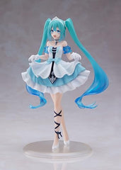 Taito Hatsune Miku Wonderland Cinderella figure in a display pose for shelves.