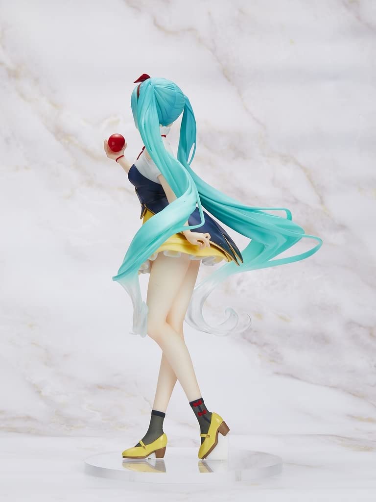 Official licensed Hatsune Miku Wonderland Snow White figure by Taito for collectors.