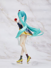 Official licensed Hatsune Miku Wonderland Snow White figure by Taito for collectors.