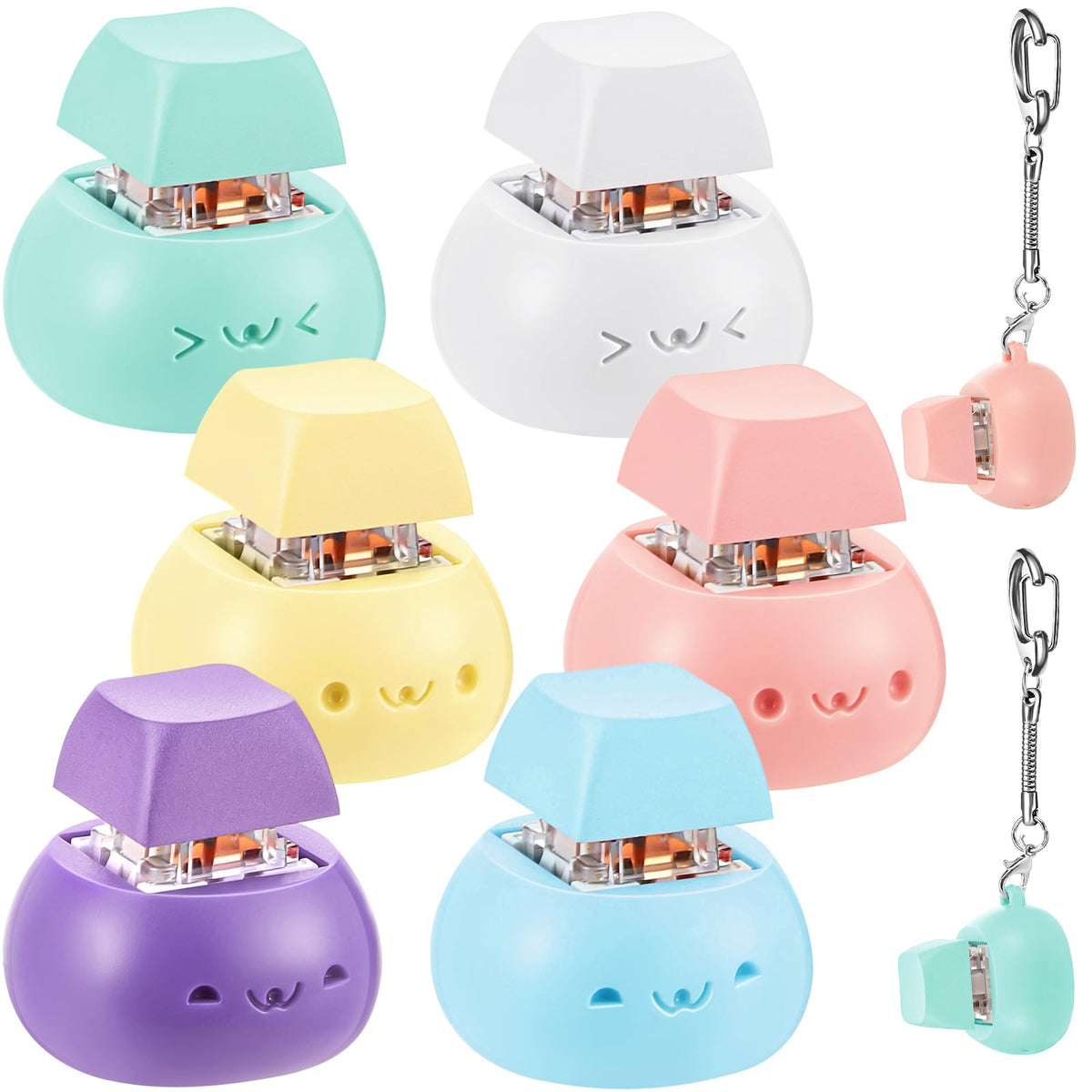 Taiyin Keyboard Toy Clicker close-up, showcasing durable PBT construction for everyday use