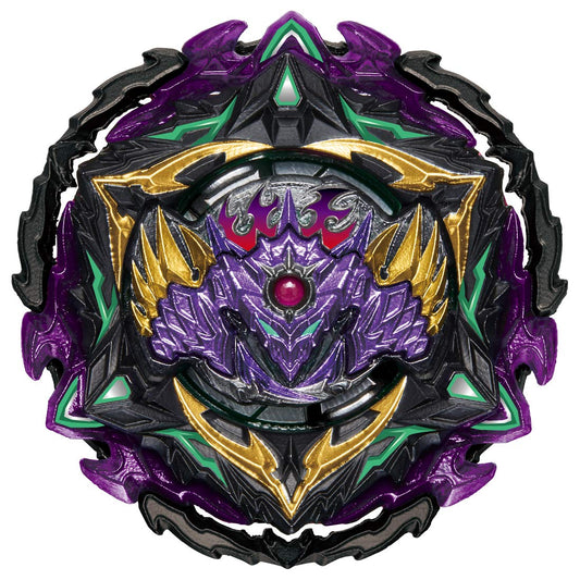 Takara Tomy Beyblade Lucifer End Emperor Dr in-battle stance shows dynamic action potential.
