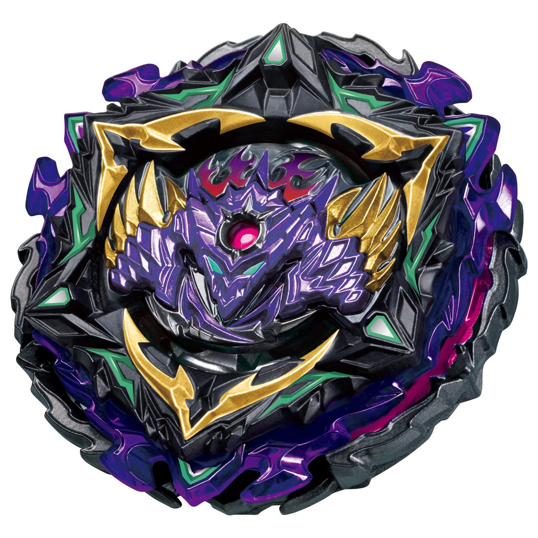 Takara Tomy Beyblade Lucifer End Emperor Dr booster package front for display.