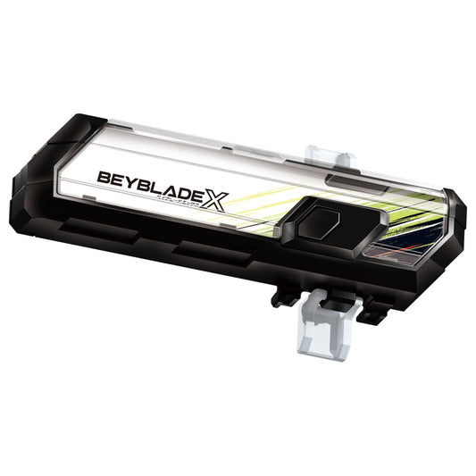 Takara Tomy Beyblade X BX-09 pack shot showcases the Bey Battle Pass for fast battles
