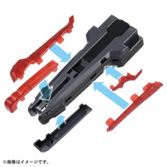 Takara Tomy Beyblade X BX-41 rubber grip side view for comfortable play.
