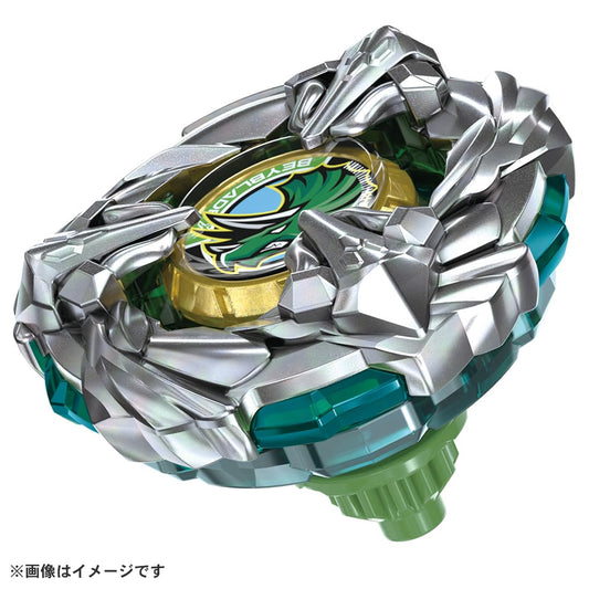 Takara Tomy Beyblade X BX-44 metal ratchet boosts durability during clashes.