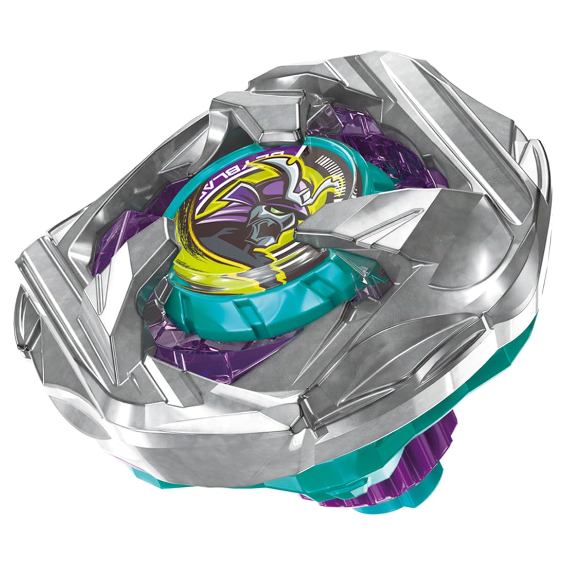 Takara Tomy Beyblade X BX-45 Samurai Caliber front view for high-speed clashes.