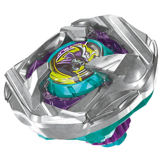 Takara Tomy Beyblade X BX-45 Samurai Caliber front view for high-speed clashes.