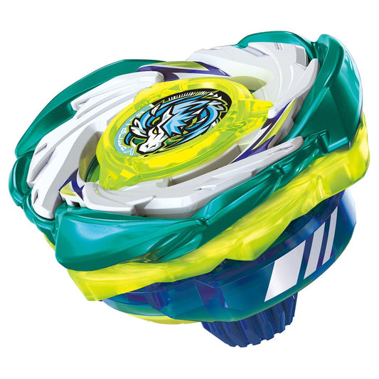 Takara Tomy Beyblade X CX-07 Pegasus Blast in action with high-speed spins