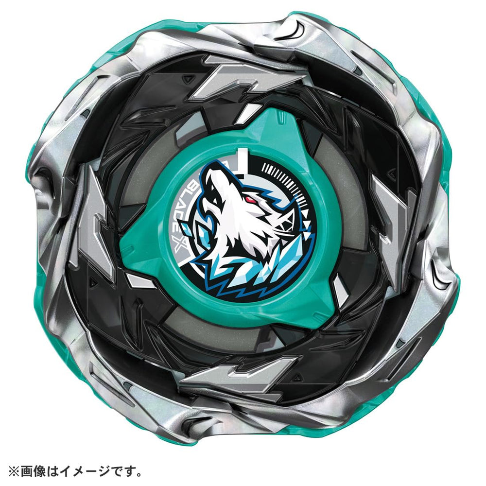 Takara Tomy Beyblade X CX-10 Booster Wolf Hunt action shot for dynamic spins