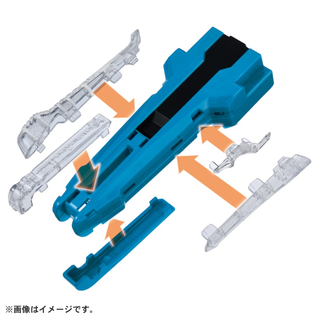 Launcher grip attachment on Beyblade X helps secure your shot