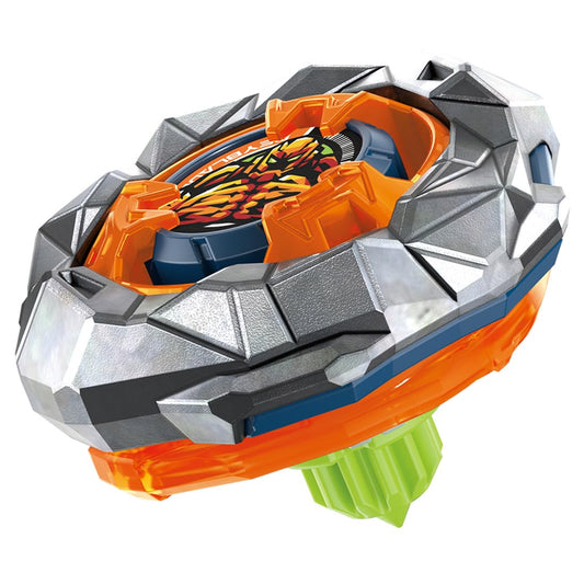 TAKARA TOMY Beyblade X UX-13 Golem Rock front view highlights outer metal edge for stability.