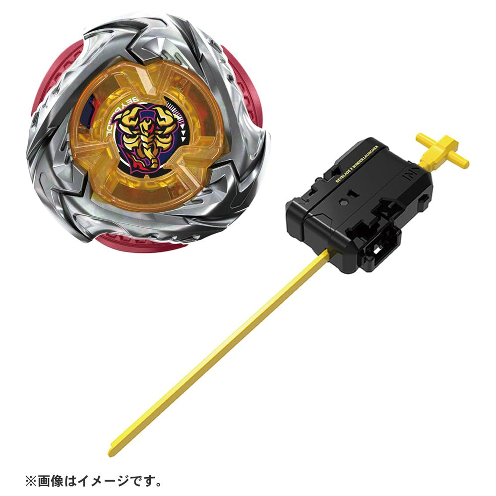 TAKARA TOMY Beyblade X UX-14 Scorpio Spear launcher demonstrates smooth starts for competitive play