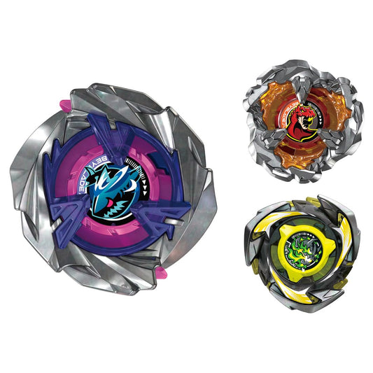 Takara Tomy Beyblade X Shark Scale Deck Set blades enable fast, precise attacks.