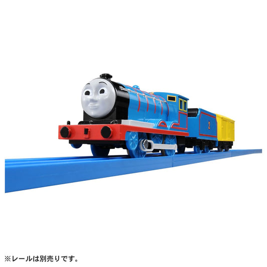 Front view of TAKARA TOMY Plarail Thomas TS-02 Edward shows crisp detailing.