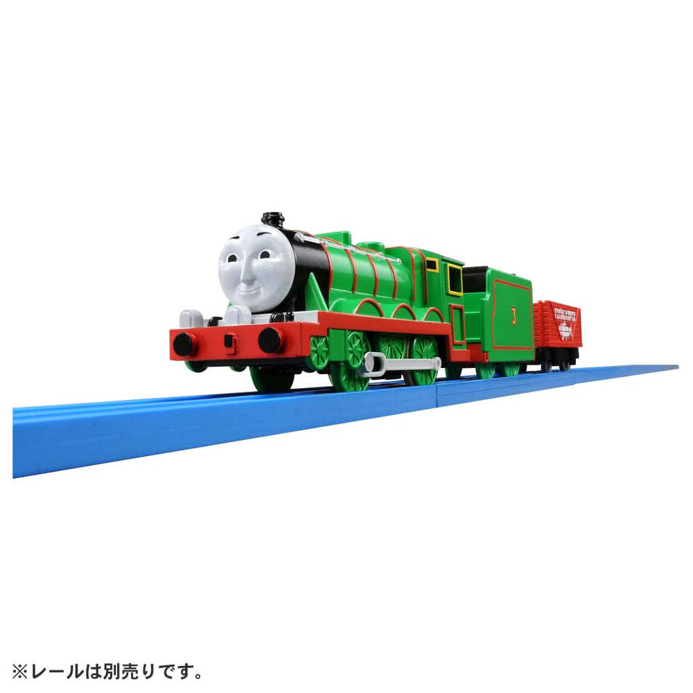 Open wagon with three eyes and decorative smoke, ideal for dynamic track adventures.