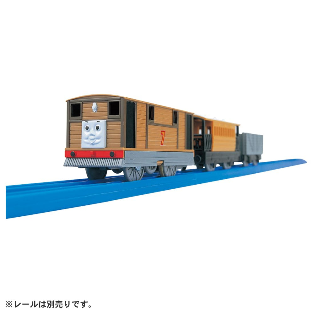 Takara Tomy Plarail Thomas TS-11 Toby side view boosts imaginative play