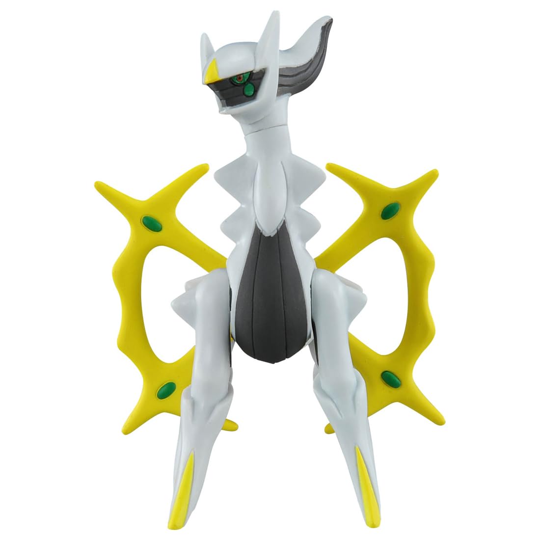 Takara Tomy Arceus Moncole back view emphasizes authentic silhouette for display.
