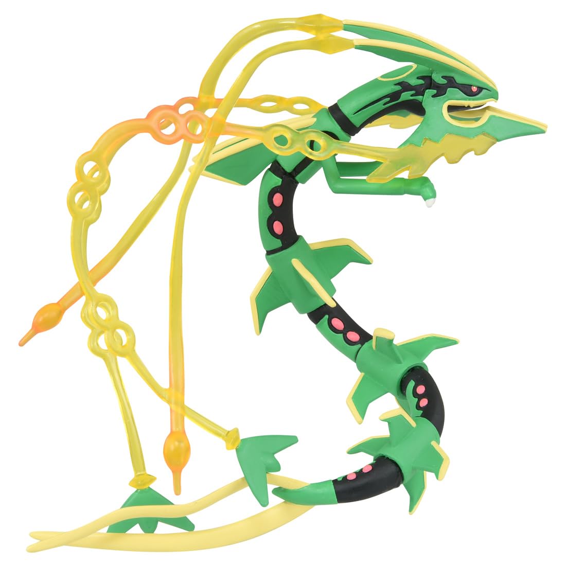 TAKARA TOMY Rayquaza-scale texture shows premium finish and collectible appeal.