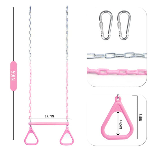 Take Me Away 48-inch heavy-duty chains, plastic-coated for outdoor durability.