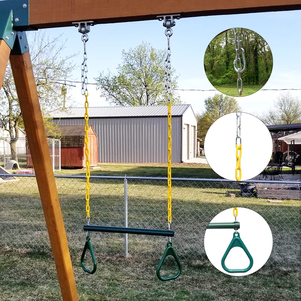 Take Me Away adjustable-height trapeze for growing kids.