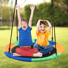 Take Me Away saucer tree swing seat backyard setup for easy installation