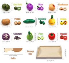 Take Me Away velcro fruit slices for pretend peeling and slicing