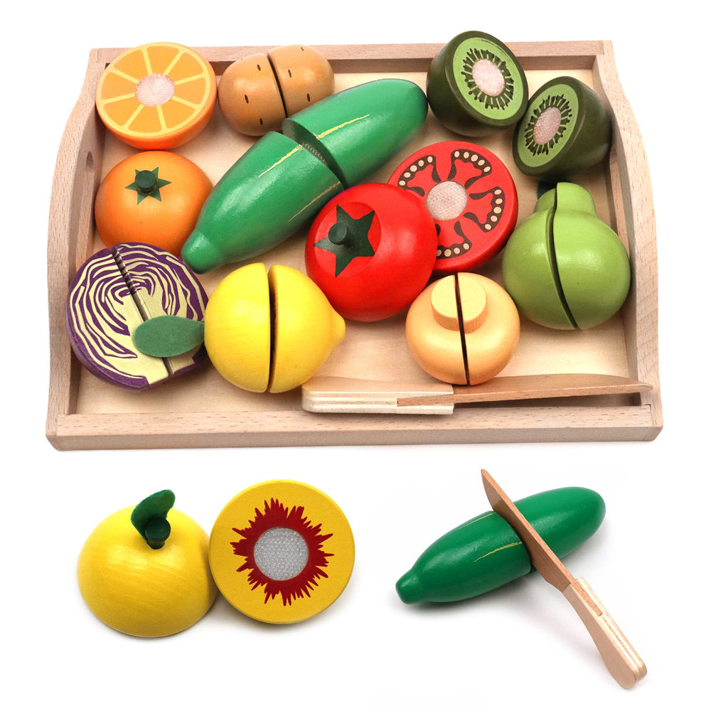 Take Me Away wooden knife ready for safe pretend slicing during play