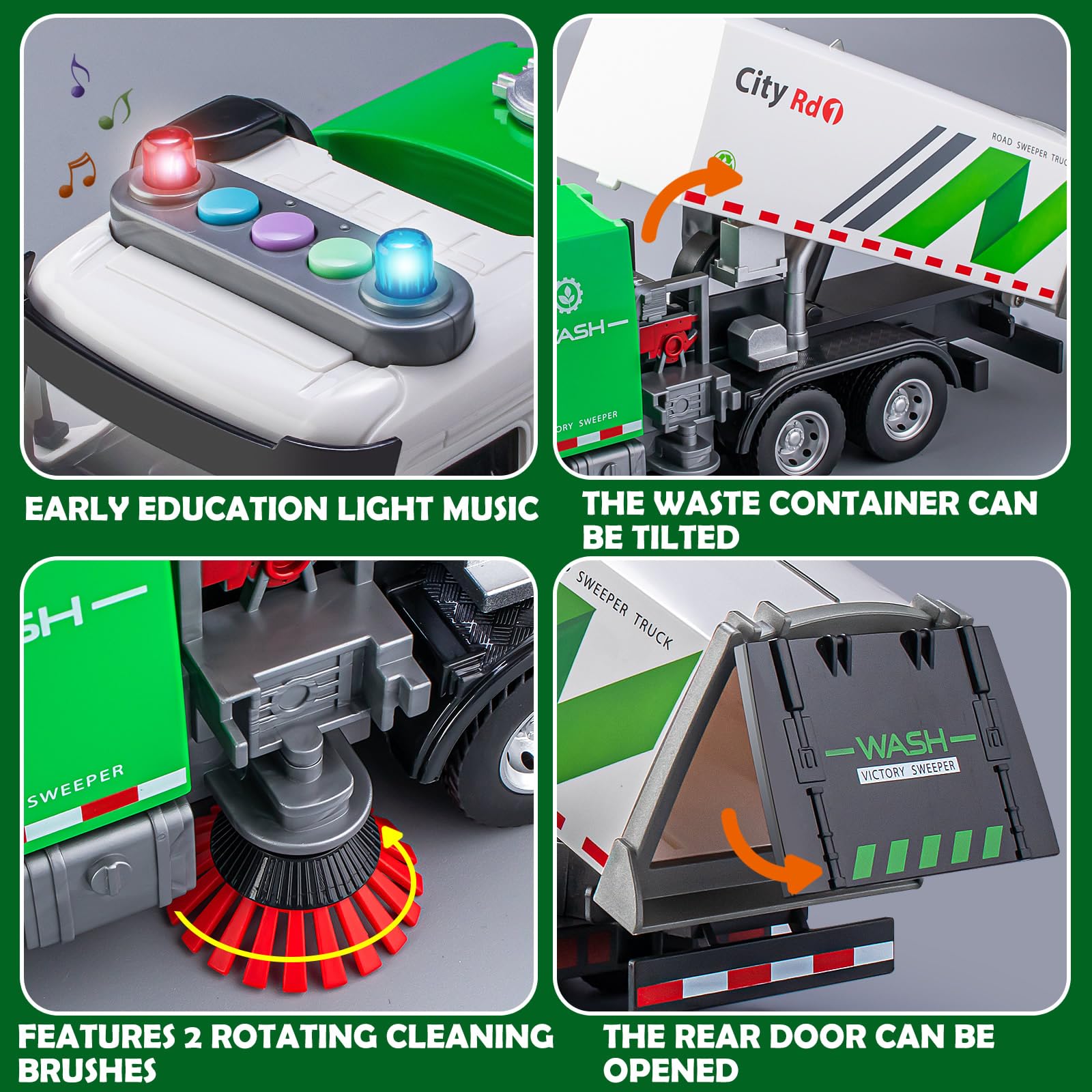 TAKGUD tilting container design supports hands-on street-cleaning role play