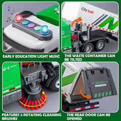 TAKGUD tilting container design supports hands-on street-cleaning role play