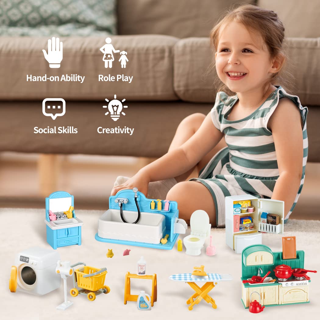 TAKIHON mini dollhouse kit sparks creativity for family play and classroom displays.