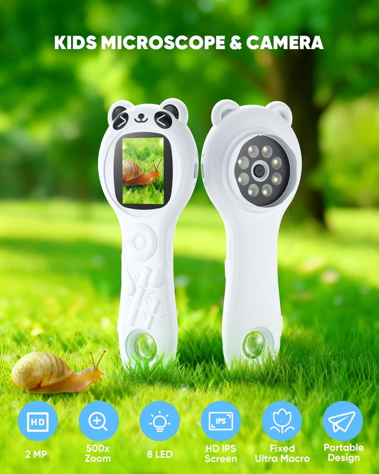 TAKMLY Panda reveals tiny details up to 500x for curious minds.